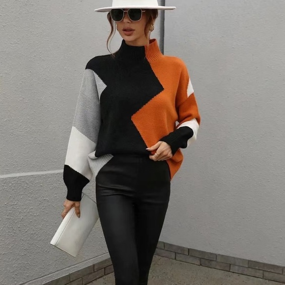 🍁🆕Colorblock Sweater - Picture 3 of 8